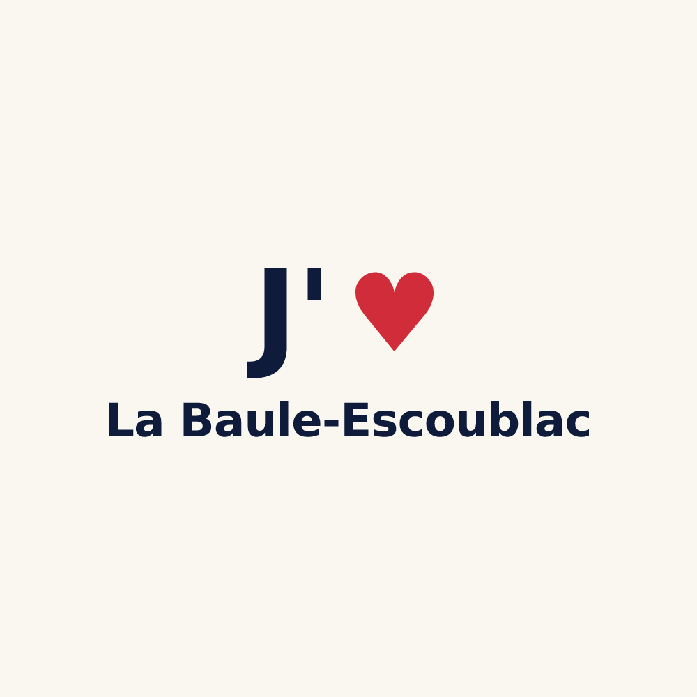 Tasse personnalisée La Baule-Escoublac — design J'aime La Baule-Escoublac