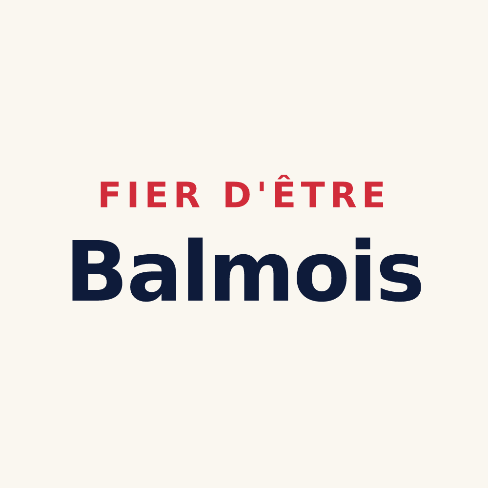 Tasse « Fier d'être Balmois » — design pour La Baume-Cornillane