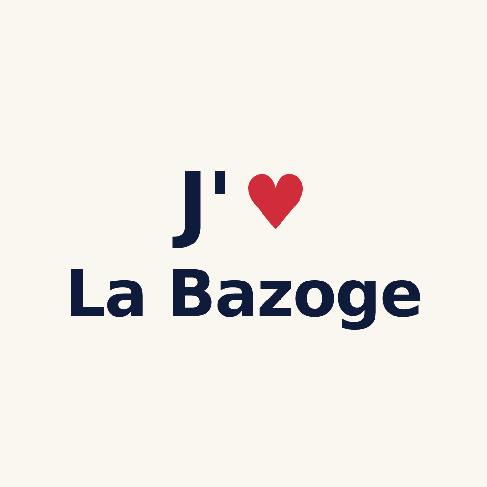 Tasse personnalisée La Bazoge — design J'aime La Bazoge