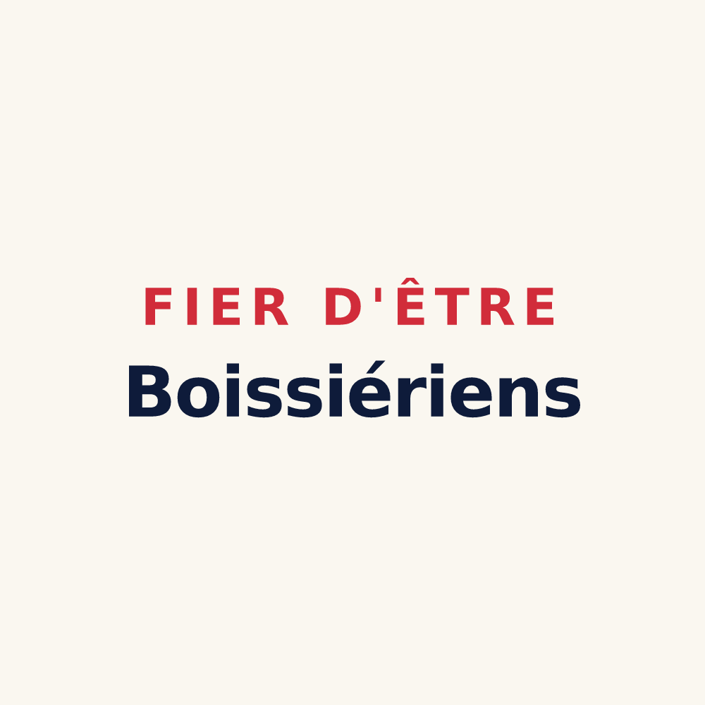 Tasse « Fier d'être Boissiériens » — design pour La Boissière-du-Doré
