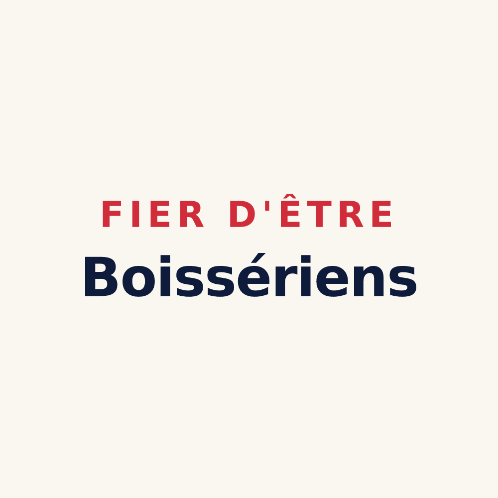 Tasse « Fier d'être Boissériens » — design pour La Boissière-École