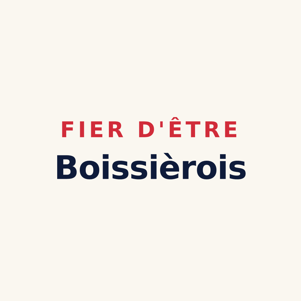 Tasse « Fier d'être Boissièrois » — design pour La Boissière