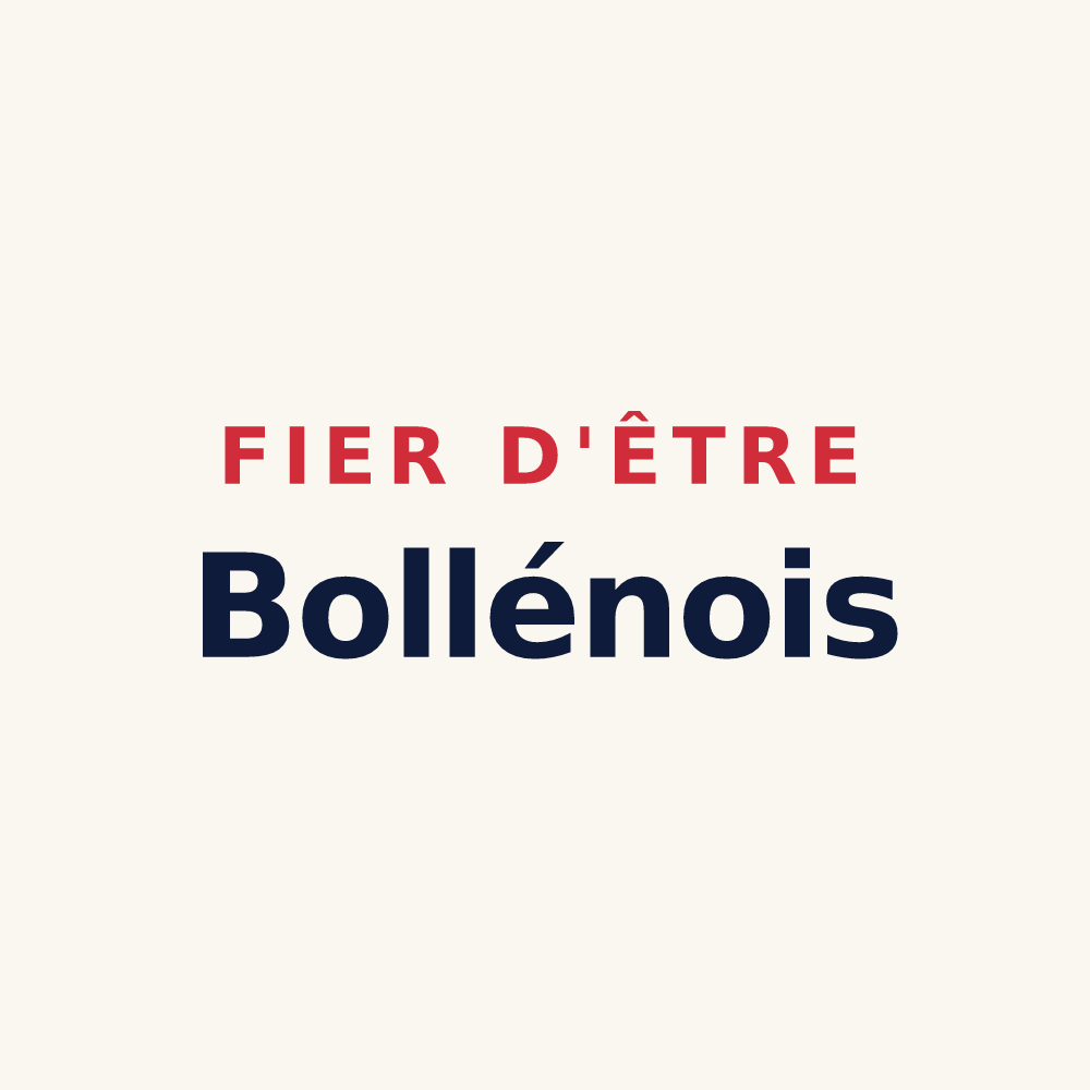 Tasse « Fier d'être Bollénois » — design pour La Bollène-Vésubie