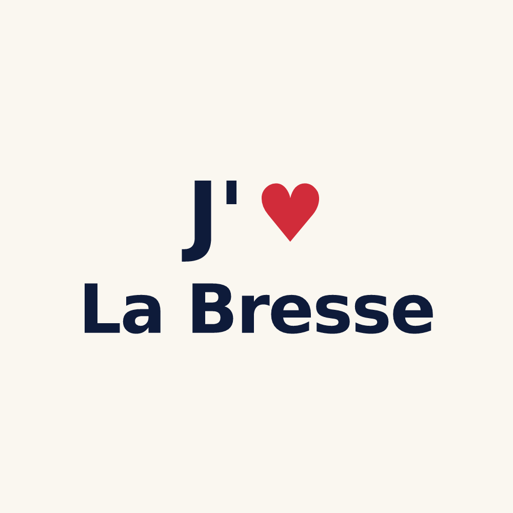 Tasse personnalisée La Bresse — design J'aime La Bresse