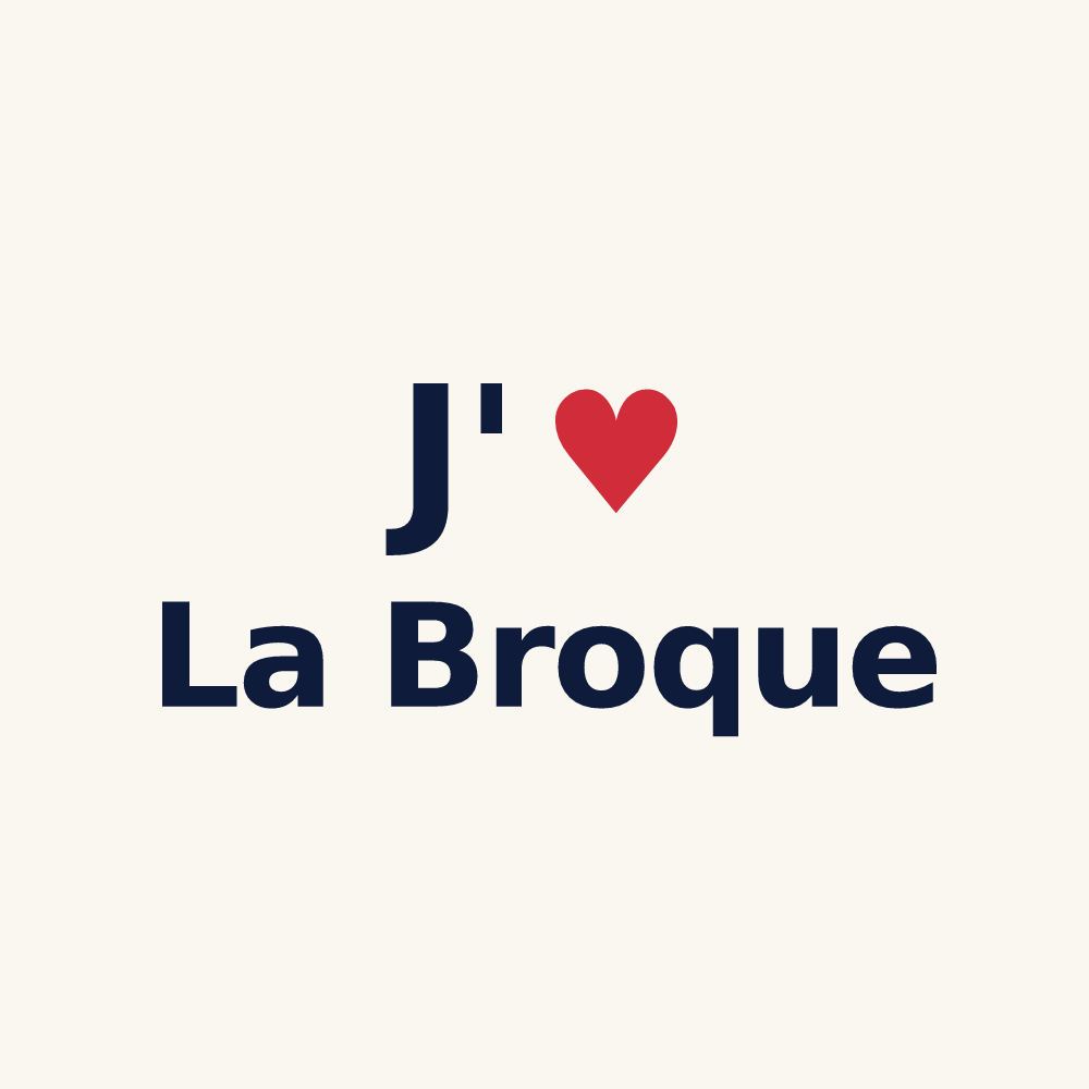 Tasse personnalisée La Broque — design J'aime La Broque