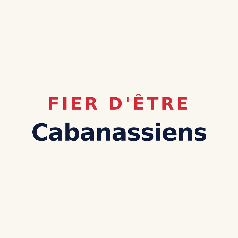 Tasse « Fier d'être Cabanassiens » — design pour La Cabanasse