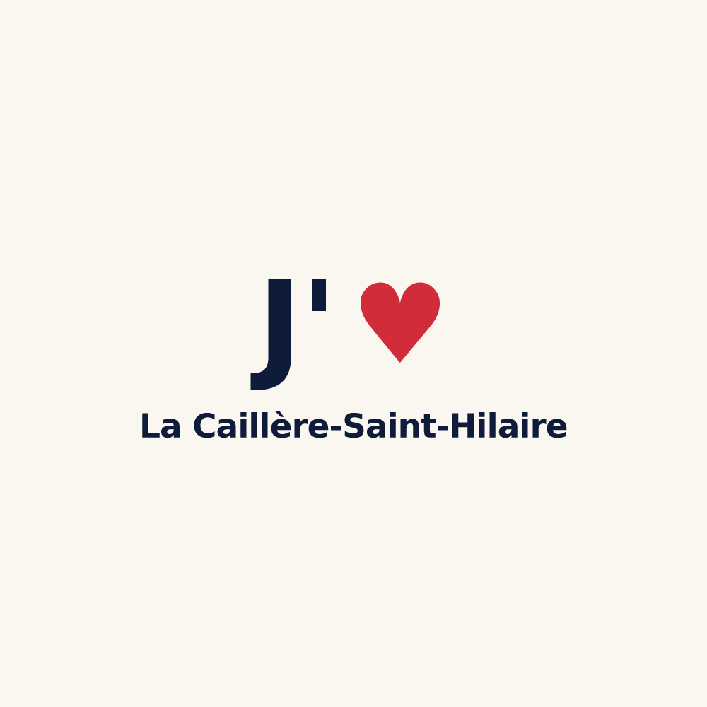 Tasse personnalisée La Caillère-Saint-Hilaire — design J'aime La Caillère-Saint-Hilaire