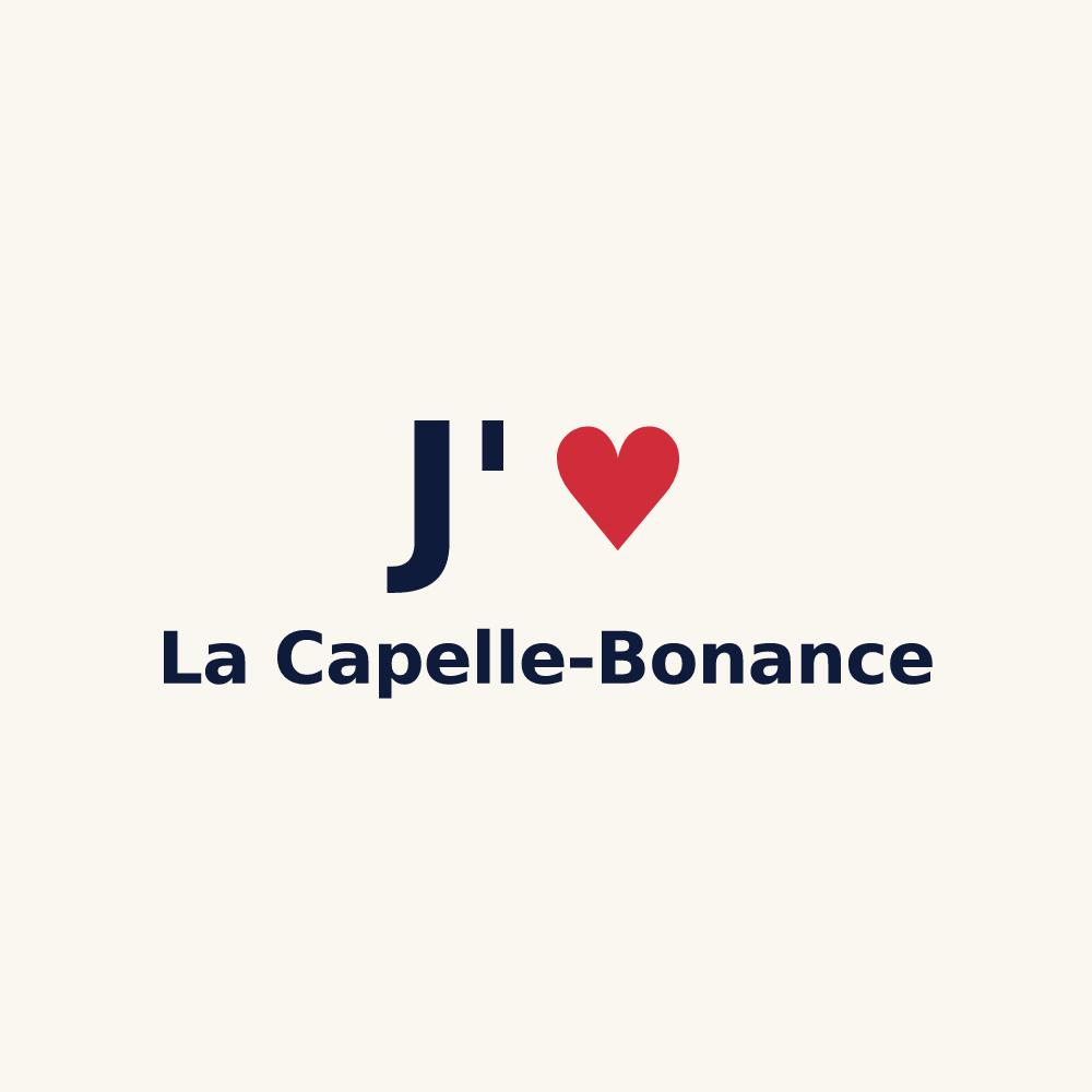 Tasse personnalisée La Capelle-Bonance — design J'aime La Capelle-Bonance