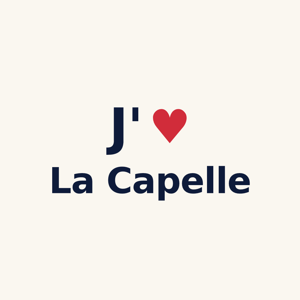 Tasse personnalisée La Capelle — design J'aime La Capelle