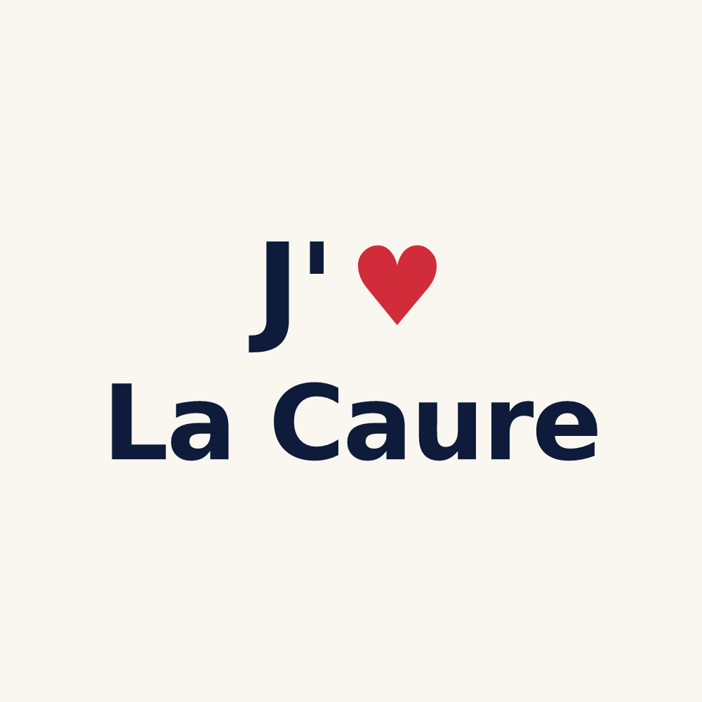 Tasse personnalisée La Caure — design J'aime La Caure