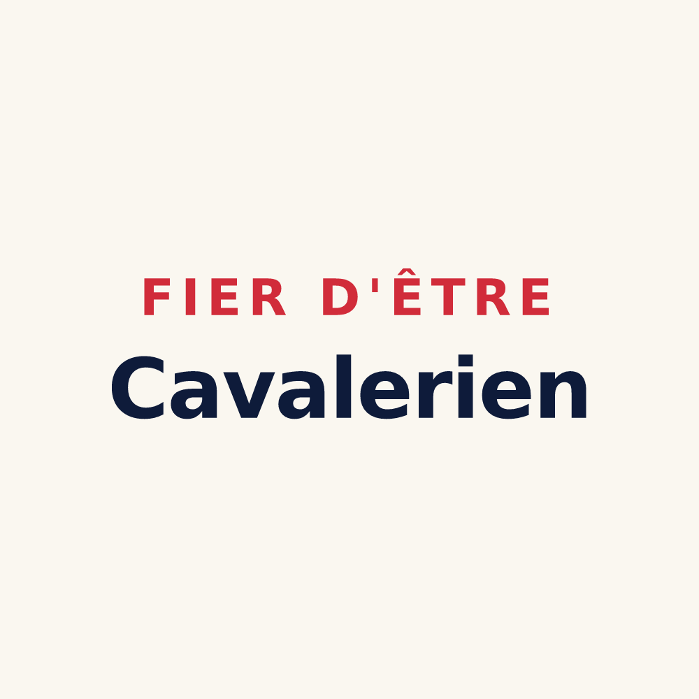Tasse « Fier d'être Cavalerien » — design pour La Cavalerie
