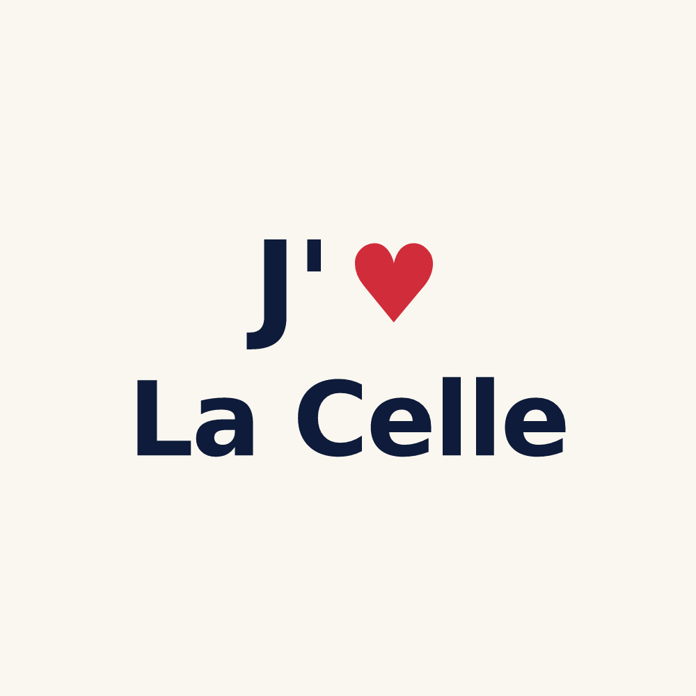 Tasse personnalisée La Celle — design J'aime La Celle