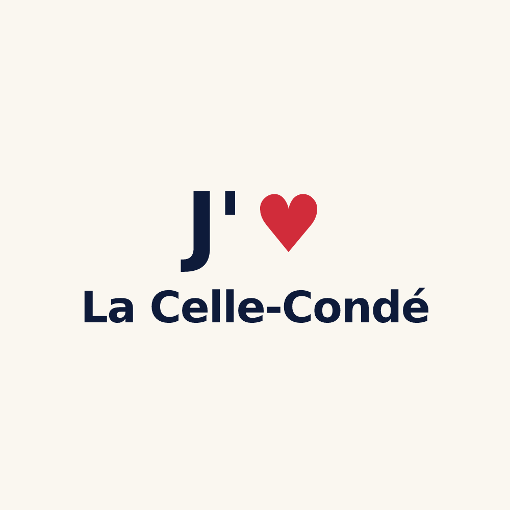 Tasse personnalisée La Celle-Condé — design J'aime La Celle-Condé
