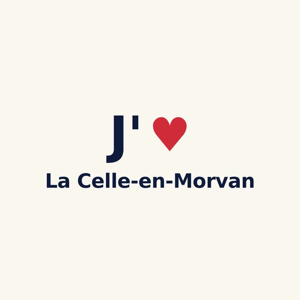 Tasse personnalisée La Celle-en-Morvan — design J'aime La Celle-en-Morvan