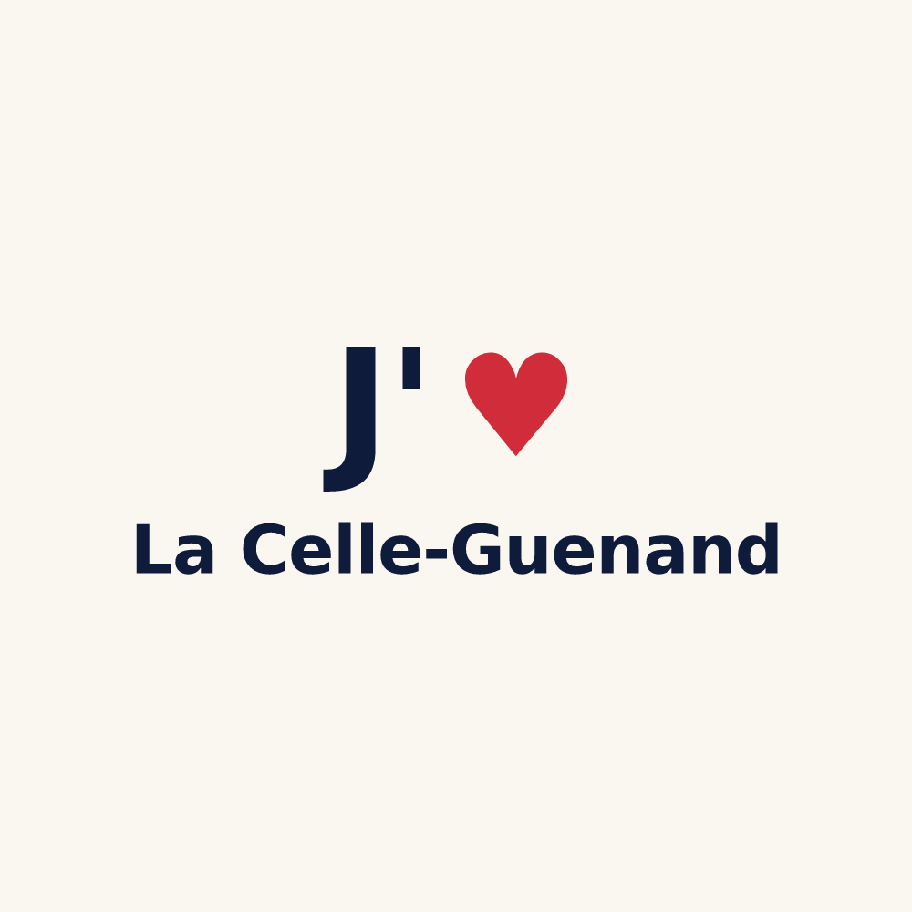 Tasse personnalisée La Celle-Guenand — design J'aime La Celle-Guenand