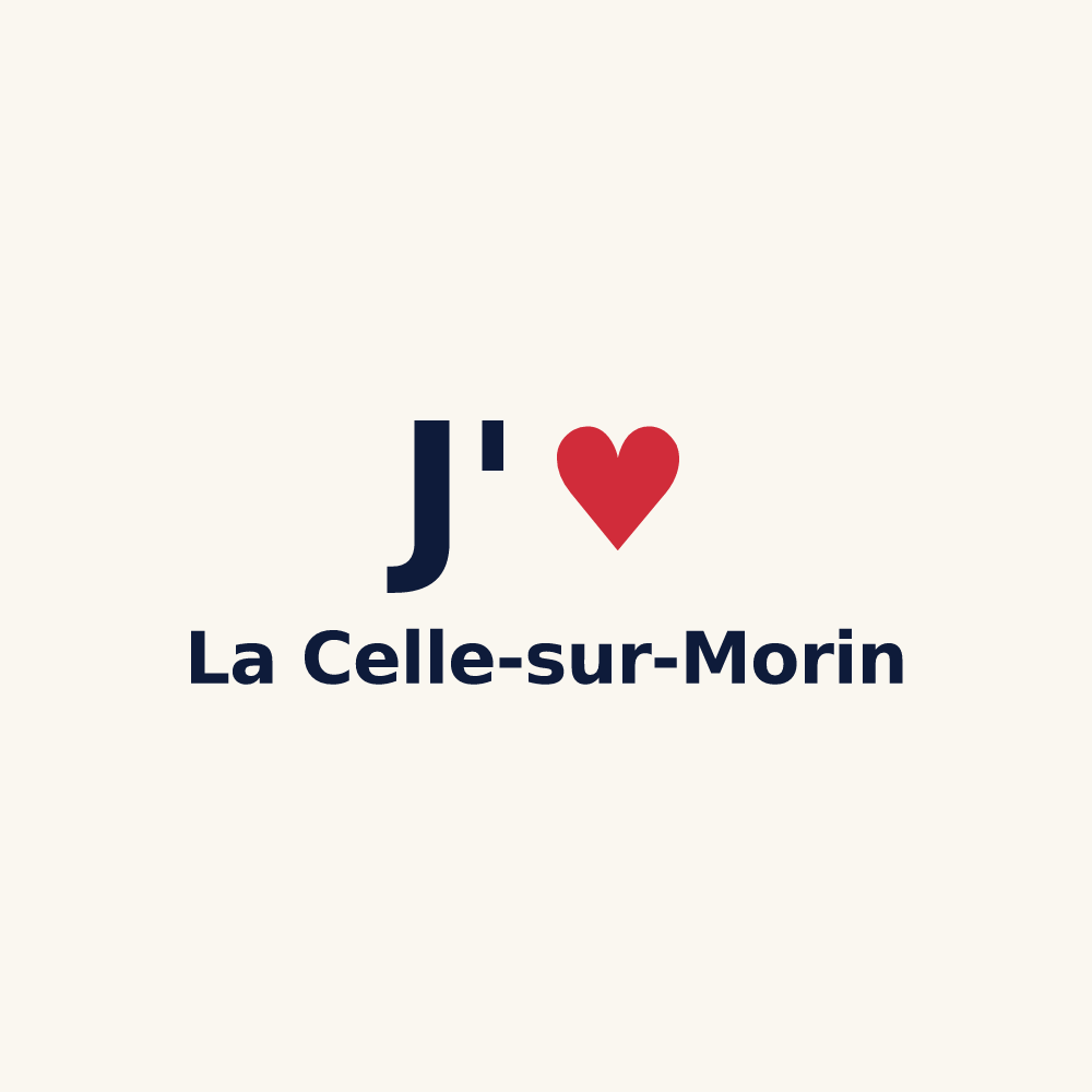 Tasse personnalisée La Celle-sur-Morin — design J'aime La Celle-sur-Morin