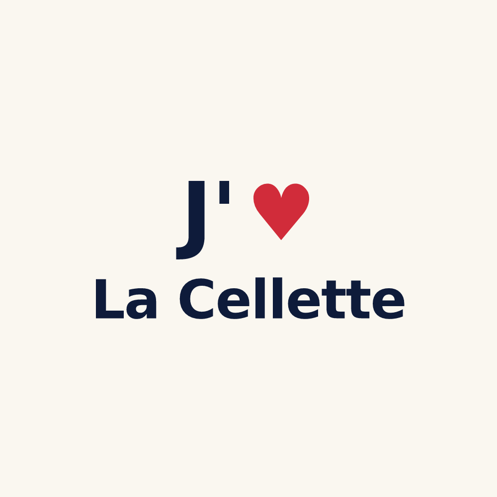 Tasse personnalisée La Cellette — design J'aime La Cellette