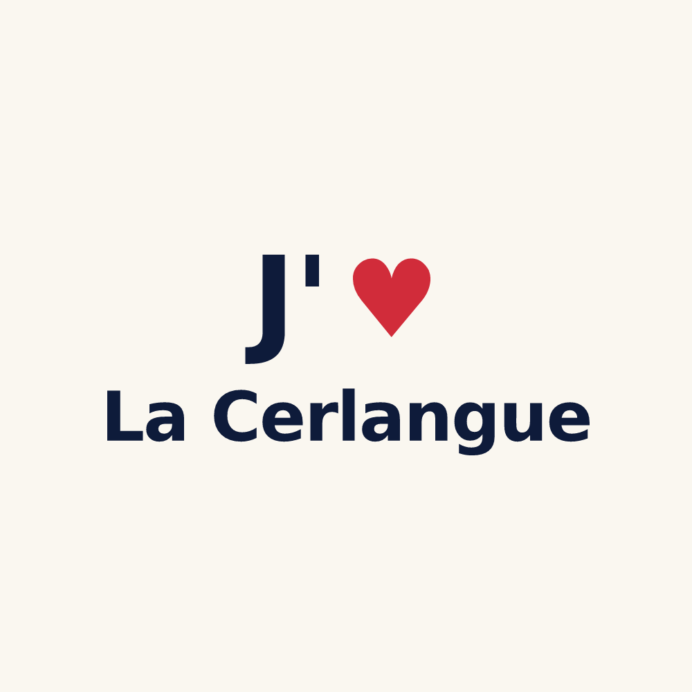 Tasse personnalisée La Cerlangue — design J'aime La Cerlangue