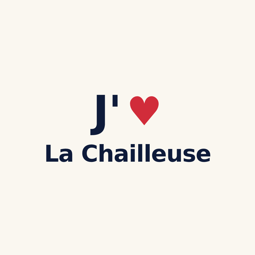 Tasse personnalisée La Chailleuse — design J'aime La Chailleuse