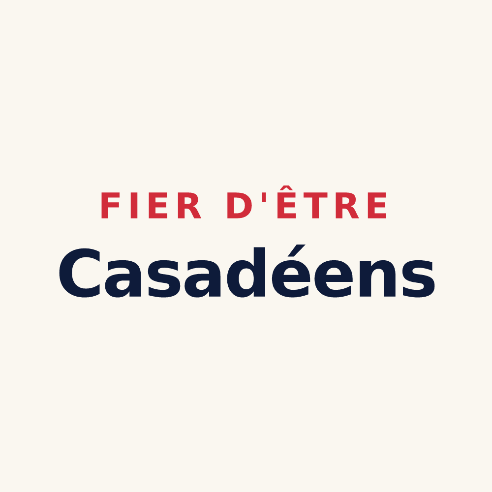 Tasse « Fier d'être Casadéens » — design pour La Chaise-Dieu