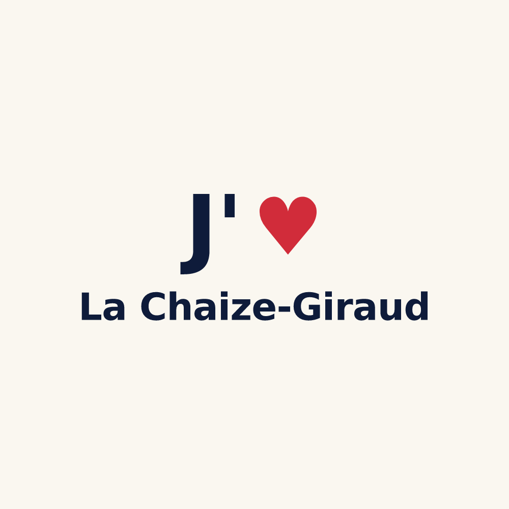 Tasse personnalisée La Chaize-Giraud — design J'aime La Chaize-Giraud