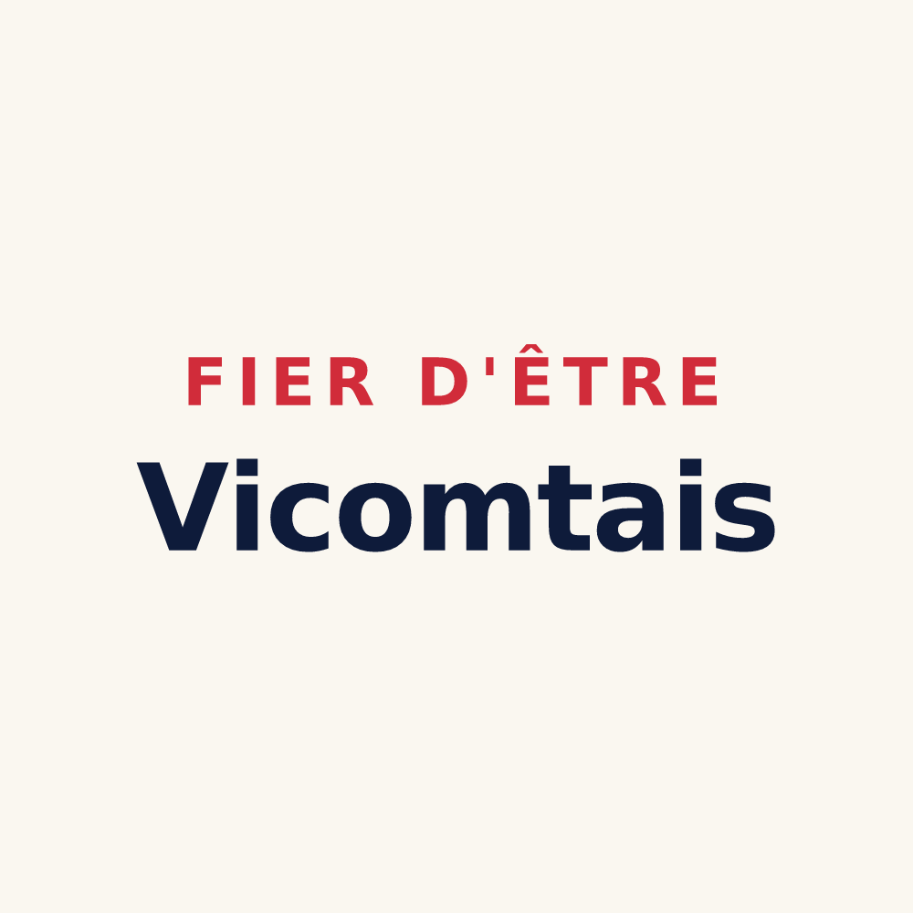 Tasse « Fier d'être Vicomtais » — design pour La Chaize-le-Vicomte