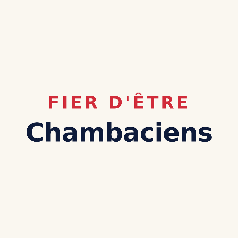 Tasse « Fier d'être Chambaciens » — design pour La Chamba