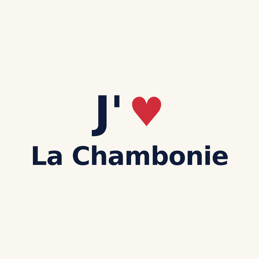 Tasse personnalisée La Chambonie — design J'aime La Chambonie