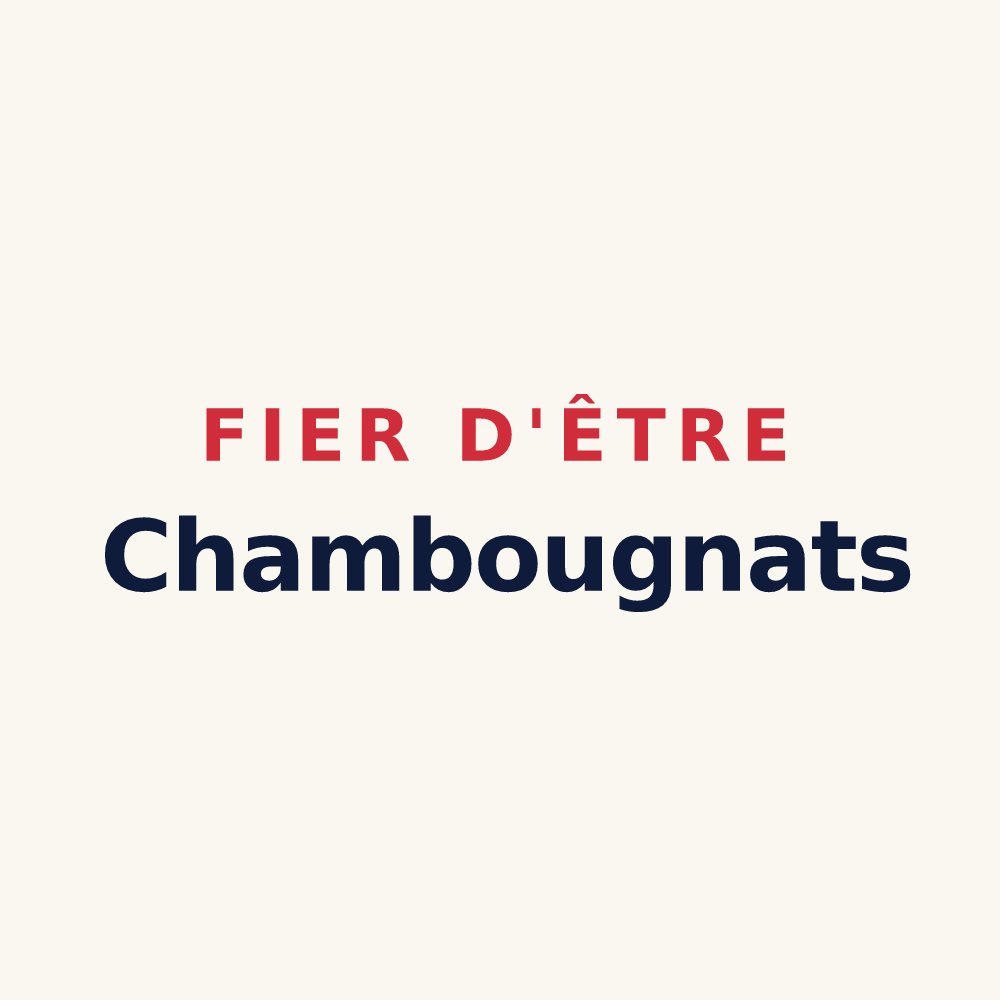 Tasse « Fier d'être Chambougnats » — design pour La Chambonie