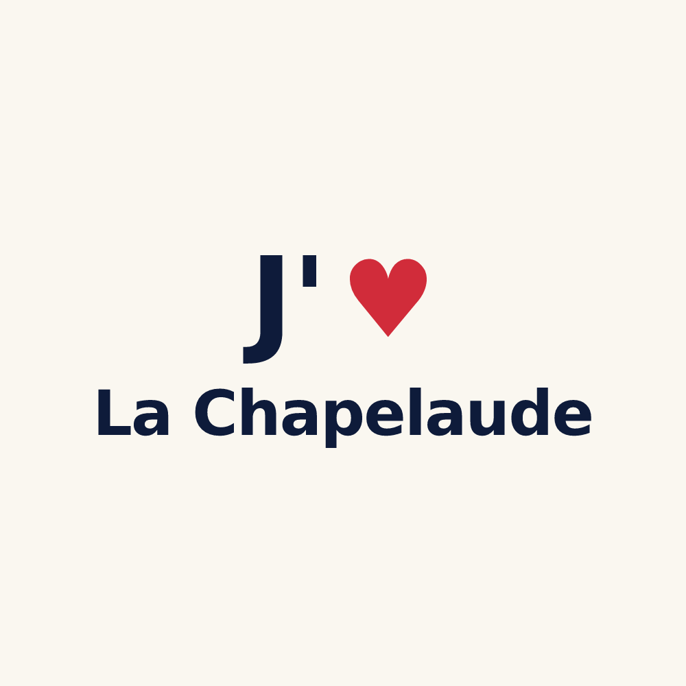 Tasse personnalisée La Chapelaude — design J'aime La Chapelaude