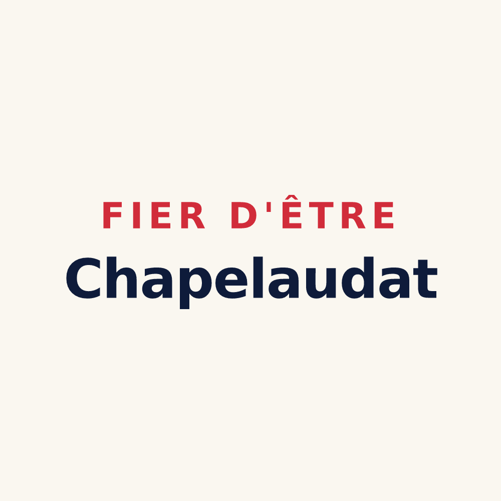 Tasse « Fier d'être Chapelaudat » — design pour La Chapelaude