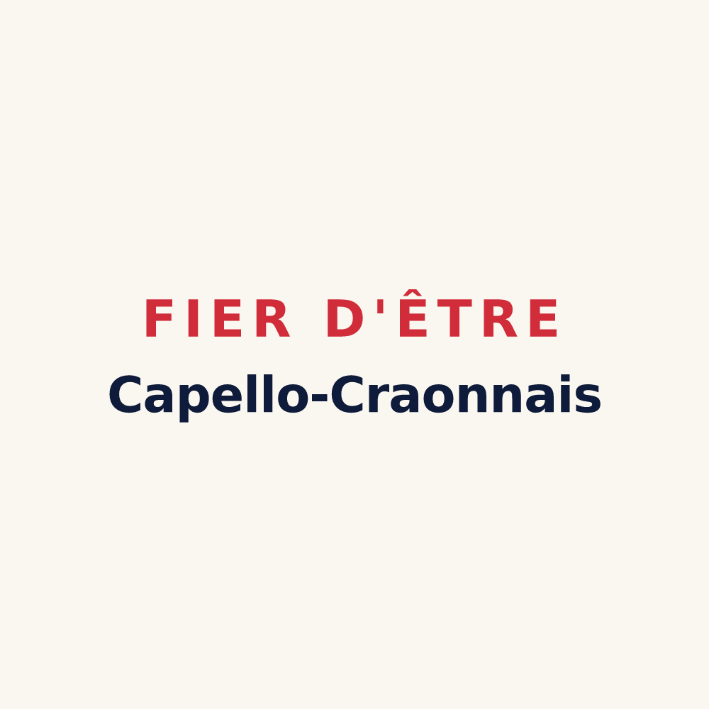Tasse « Fier d'être Capello-Craonnais » — design pour La Chapelle-Craonnaise
