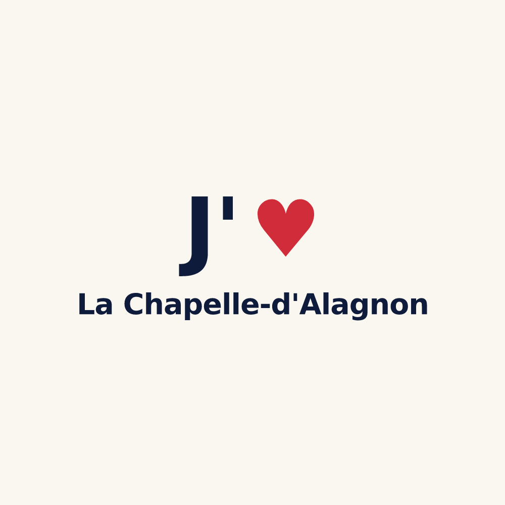 Tasse personnalisée La Chapelle-d'Alagnon — design J'aime La Chapelle-d'Alagnon