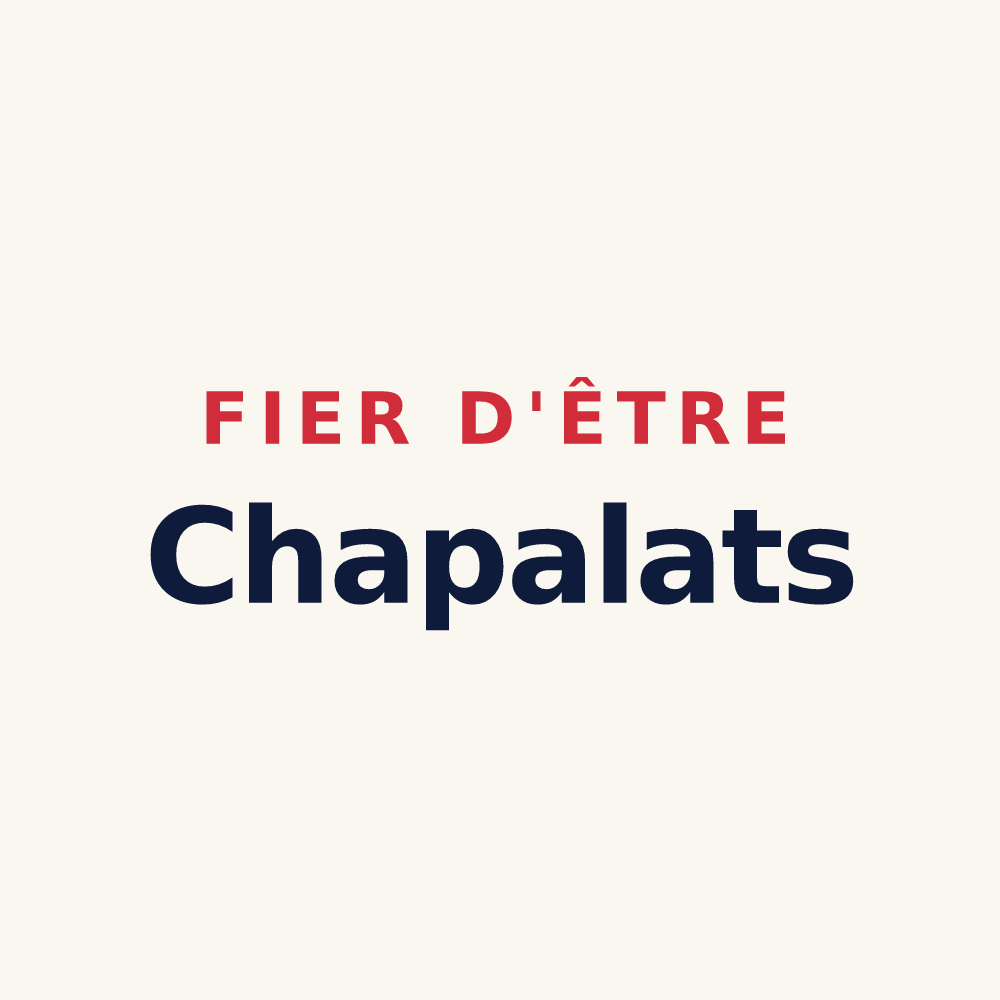 Tasse « Fier d'être Chapalats » — design pour La Chapelle-de-Bragny