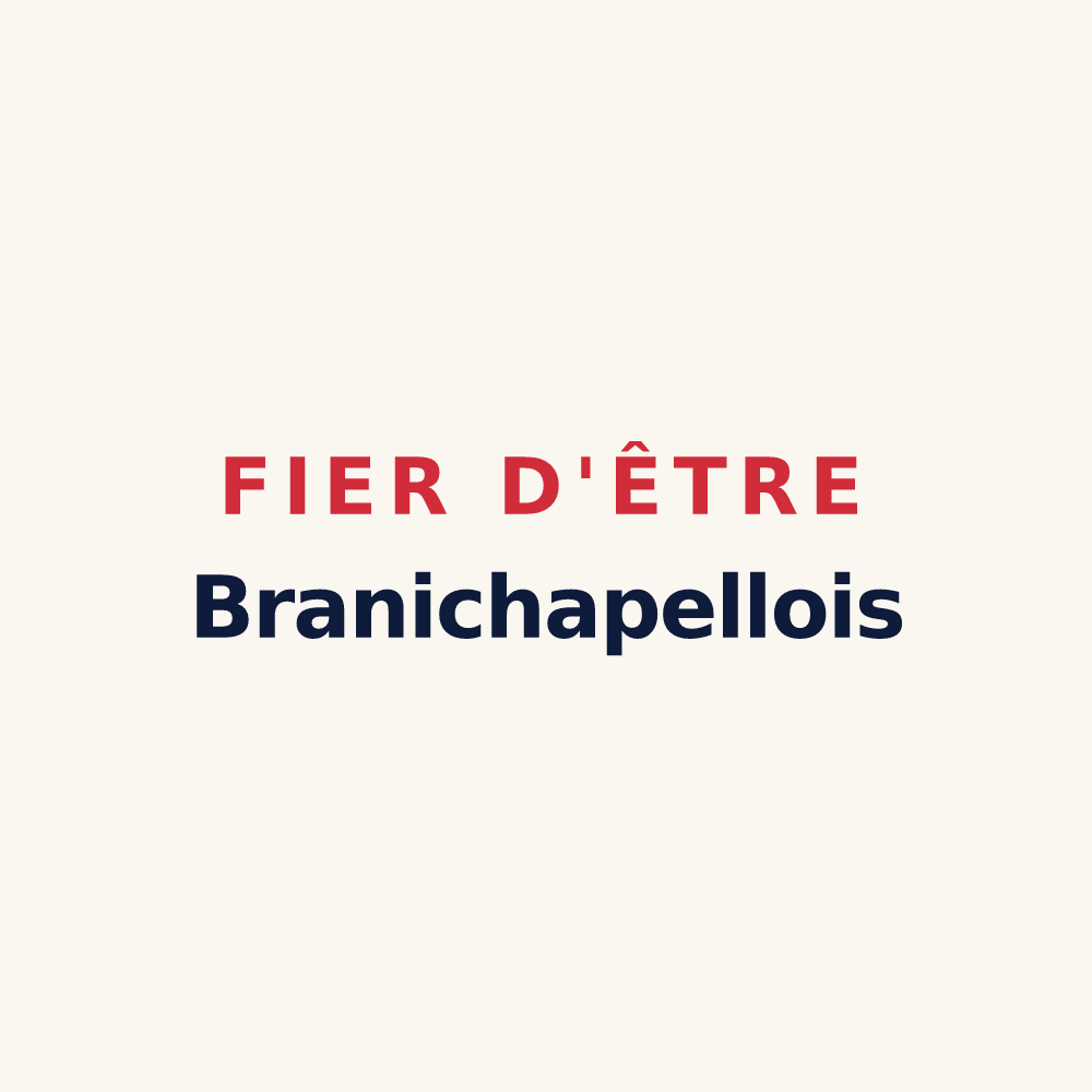 Tasse « Fier d'être Branichapellois » — design pour La Chapelle-de-Brain