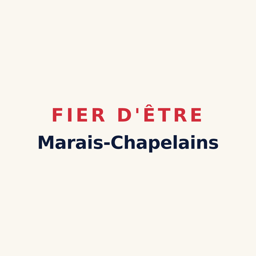 Tasse « Fier d'être Marais-Chapelains » — design pour La Chapelle-des-Marais