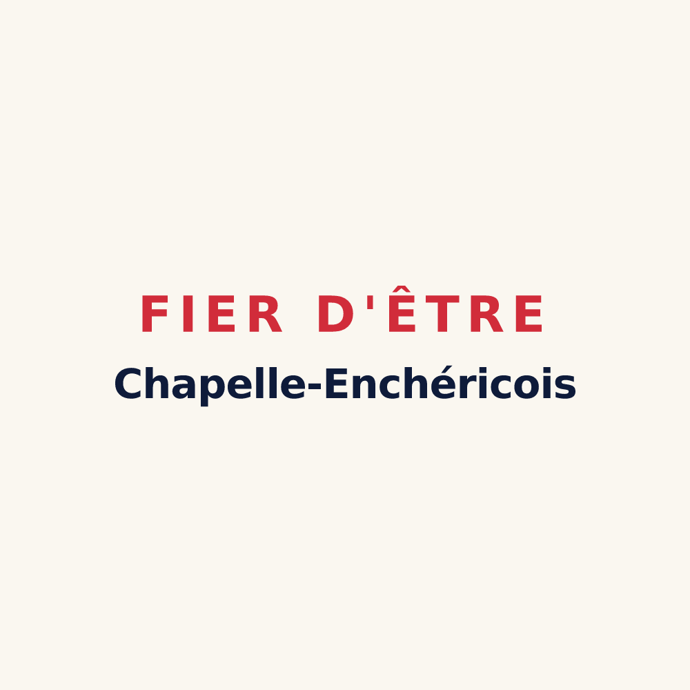 Tasse « Fier d'être Chapelle-Enchéricois » — design pour La Chapelle-Enchérie