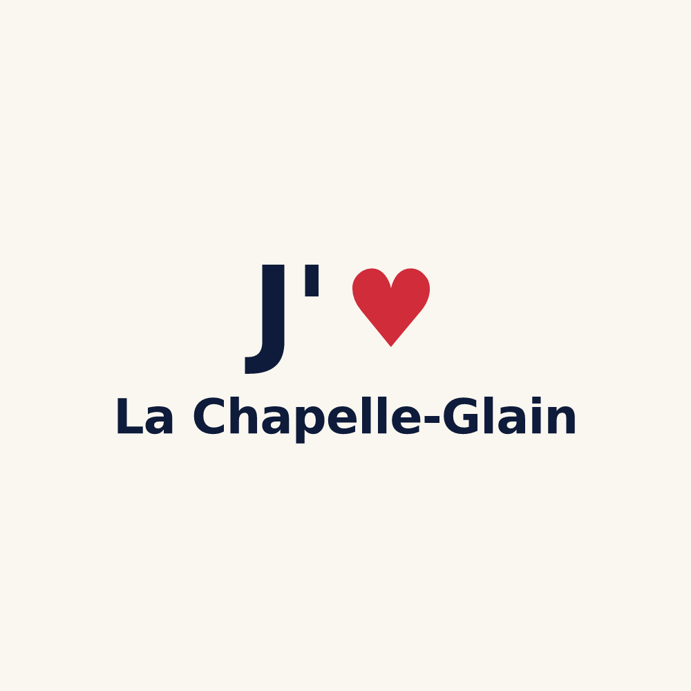 Tasse personnalisée La Chapelle-Glain — design « J'aime La Chapelle-Glain » imprimé sur la tasse