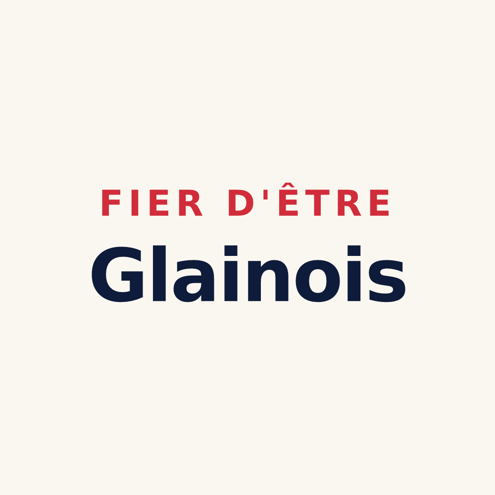 Tasse « Fier d'être Glainois » — design pour La Chapelle-Glain
