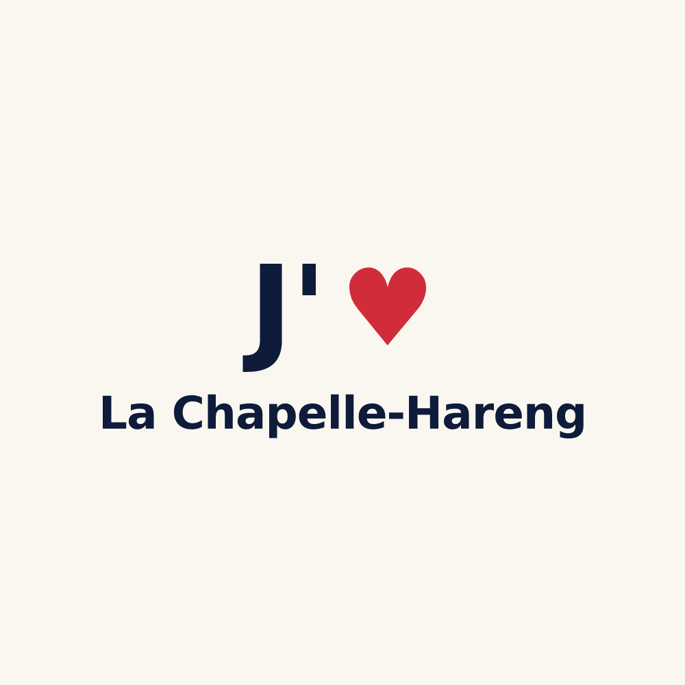 Tasse personnalisée La Chapelle-Hareng — design J'aime La Chapelle-Hareng