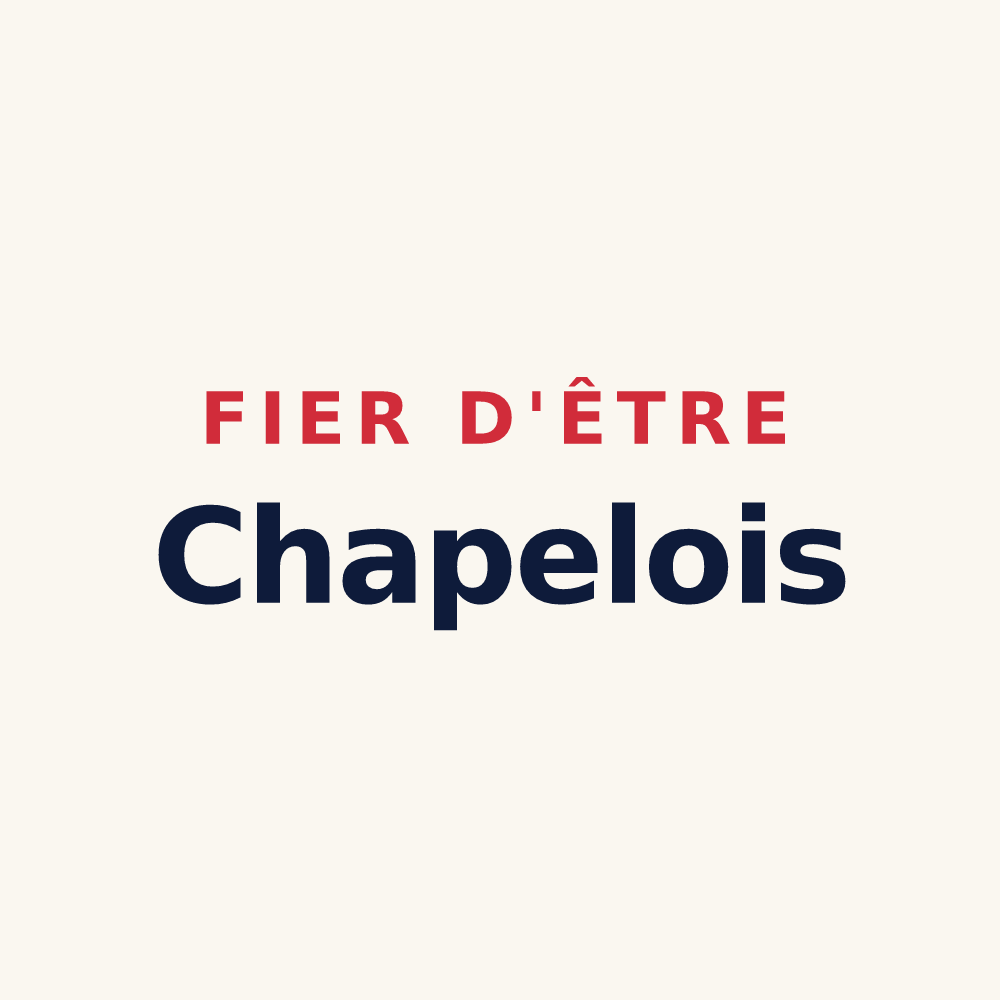 Tasse « Fier d'être Chapelois » — design pour La Chapelle-Hermier