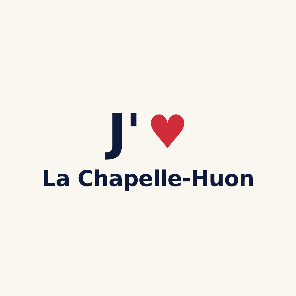 Tasse personnalisée La Chapelle-Huon — design J'aime La Chapelle-Huon