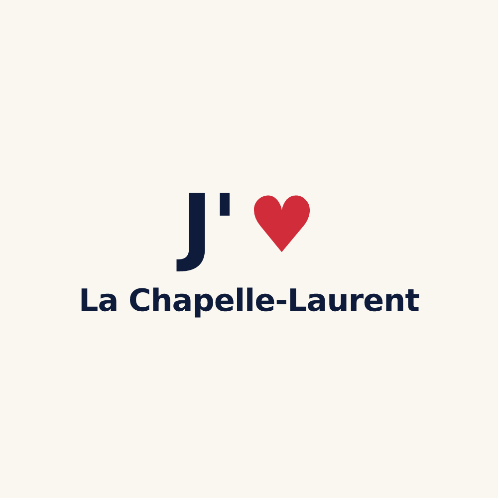 Tasse personnalisée La Chapelle-Laurent — design J'aime La Chapelle-Laurent