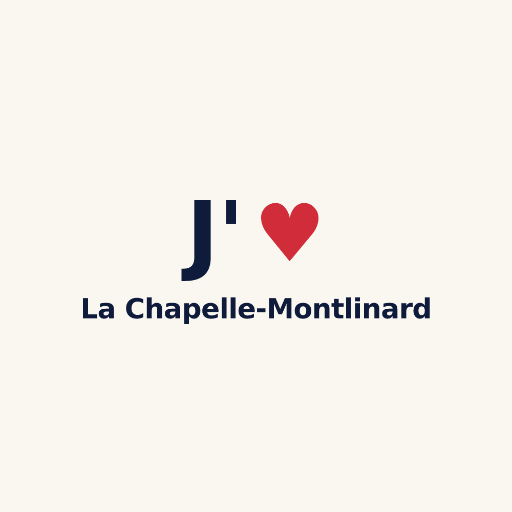 Tasse personnalisée La Chapelle-Montlinard — design J'aime La Chapelle-Montlinard