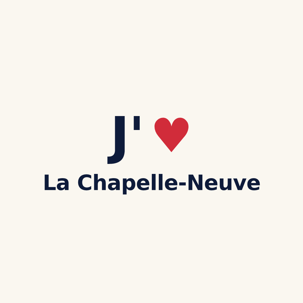 Tasse personnalisée La Chapelle-Neuve — design J'aime La Chapelle-Neuve