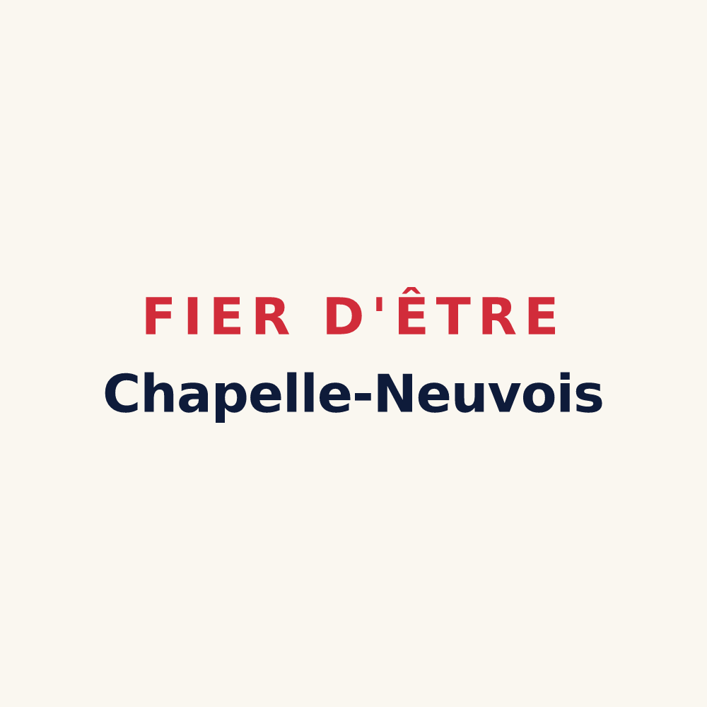 Tasse « Fier d'être Chapelle-Neuvois » — design pour La Chapelle-Neuve