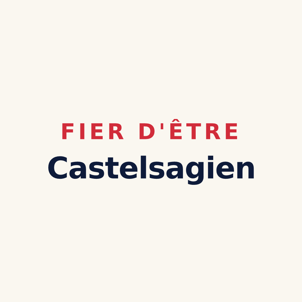 Tasse « Fier d'être Castelsagien » — design pour La Chapelle-près-Sées