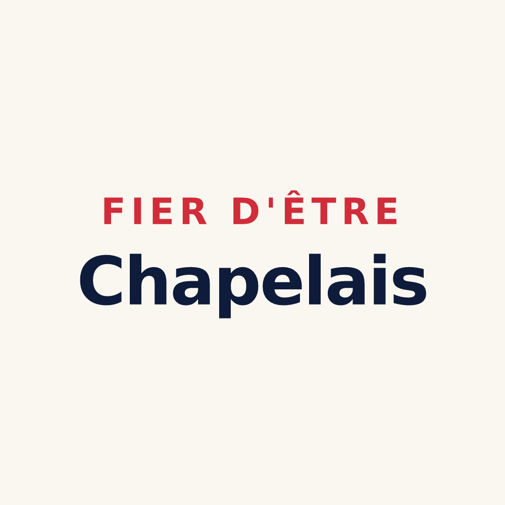 Tasse « Fier d'être Chapelais » — design pour La Chapelle-Saint-Jean