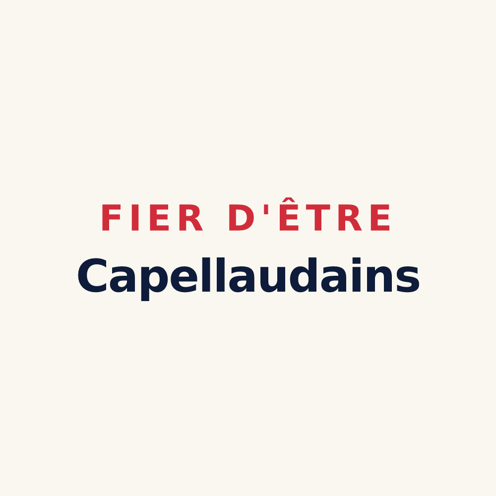 Tasse « Fier d'être Capellaudains » — design pour La Chapelle-Saint-Laud