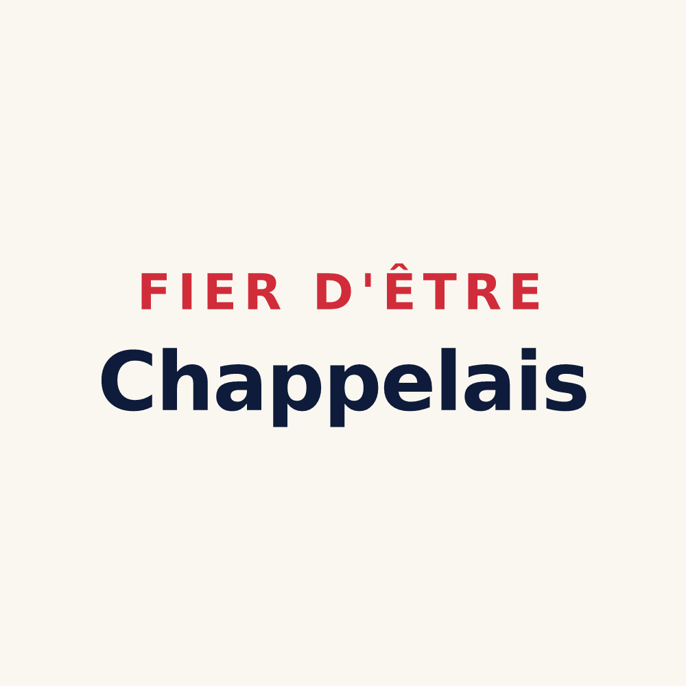 Tasse « Fier d'être Chappelais » — design pour La Chapelle-Saint-Laurian